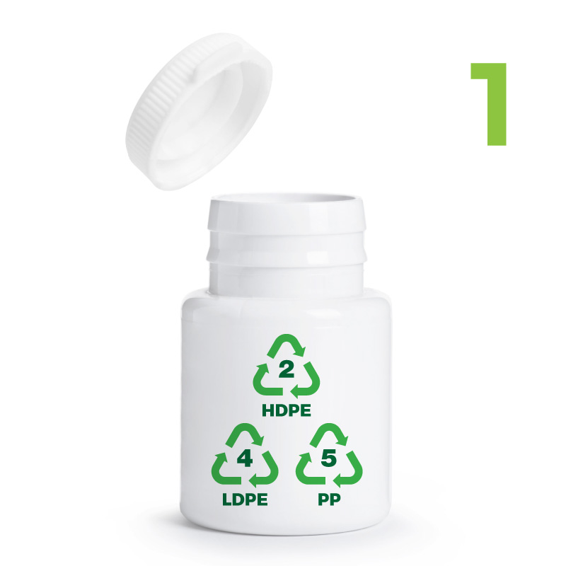 Plastico Reciclable HDPE2, LDPE 4, PP 5