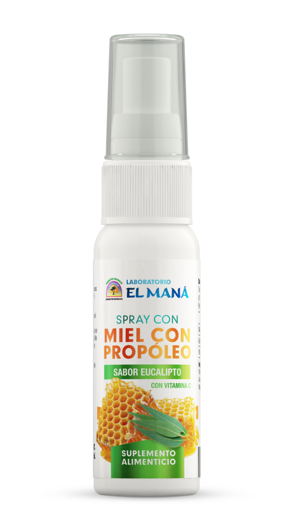 Spray con miel y propóleo sabor eucalipto con vitamina C